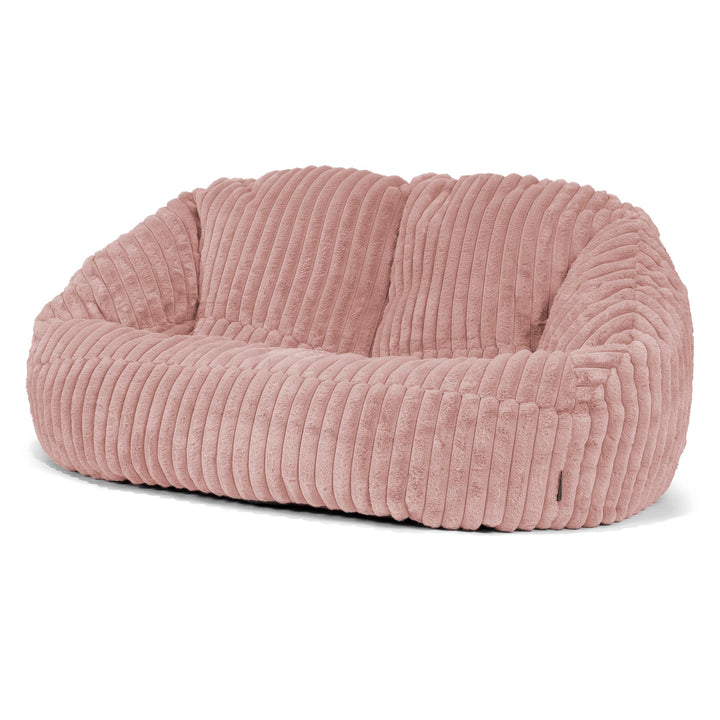 Sofa pufa Bubble - Sztruks ultra plusz Łosoś 04