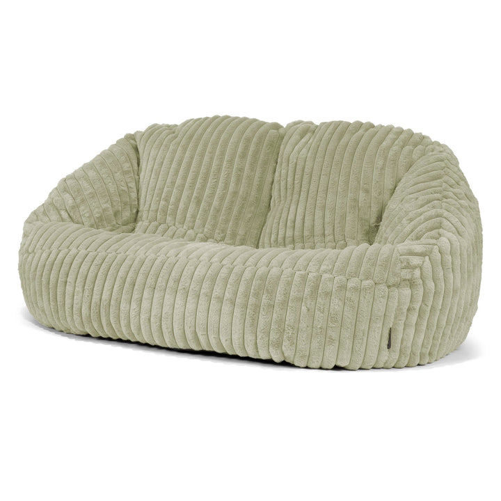 Sofa pufa Bubble - Sztruks ultra plusz Szałwiowy zielony 04