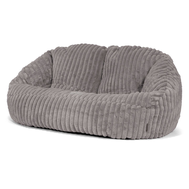 Sofa pufa Bubble - Sztruks ultra plusz Szarość 04