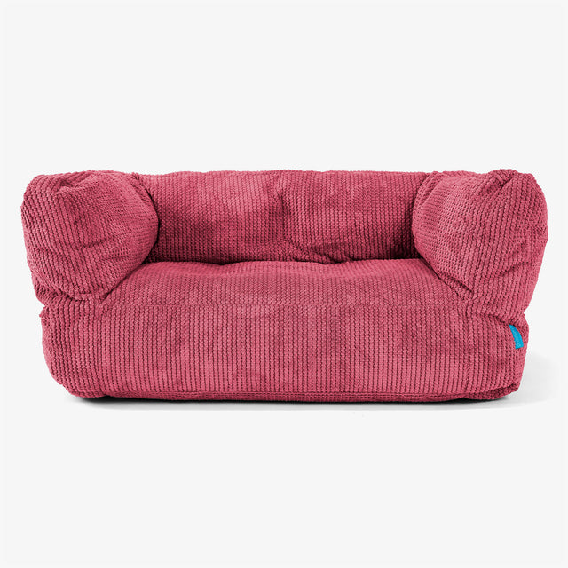 Sofa pufa dla dzieci Albert 2-6 lat - Pom Pom Czerwony pastelowy 01
