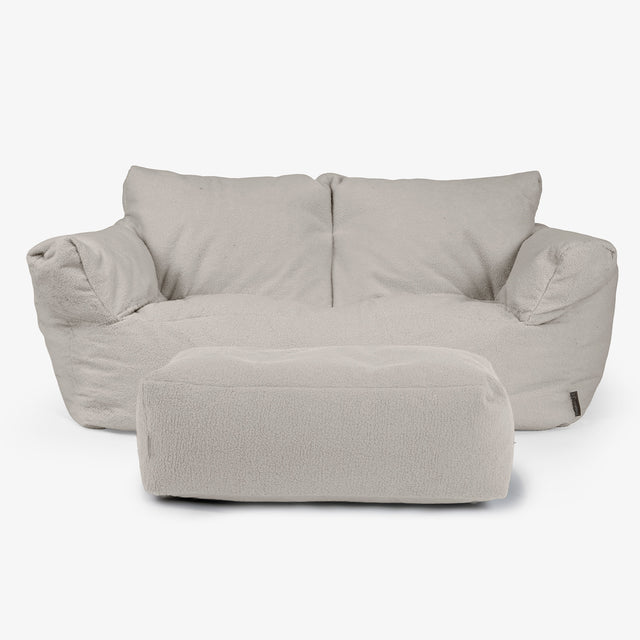 Sofa pufa Josephine - Boucle Kość słoniowa 02