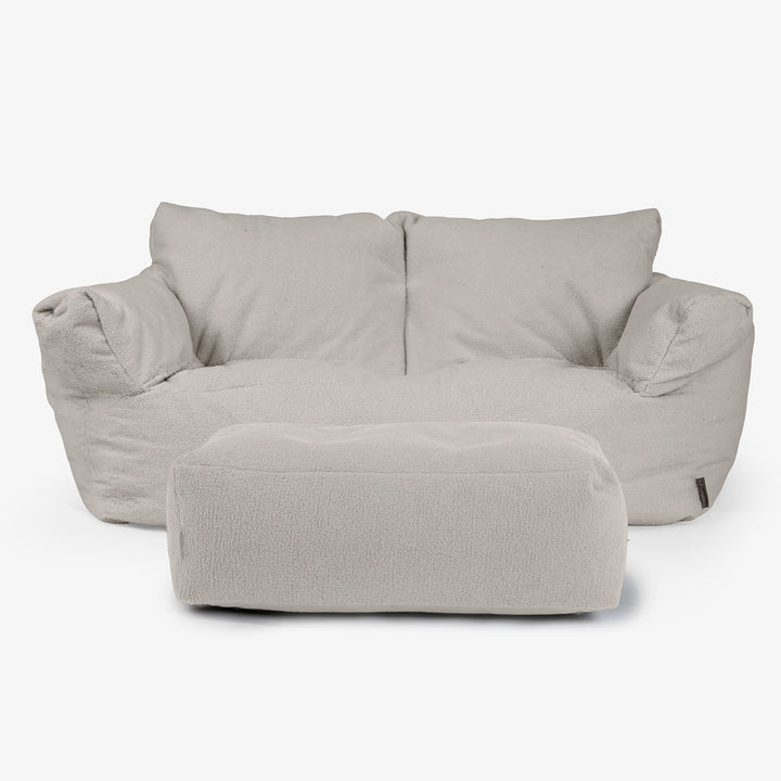 Sofa pufa Josephine - Boucle Kość słoniowa 02