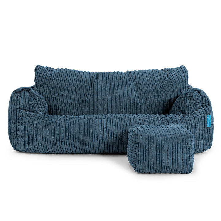 Sofa pufa Josephine dla dzieci 1-5 lat - Klasyczny sztruks Granat 02