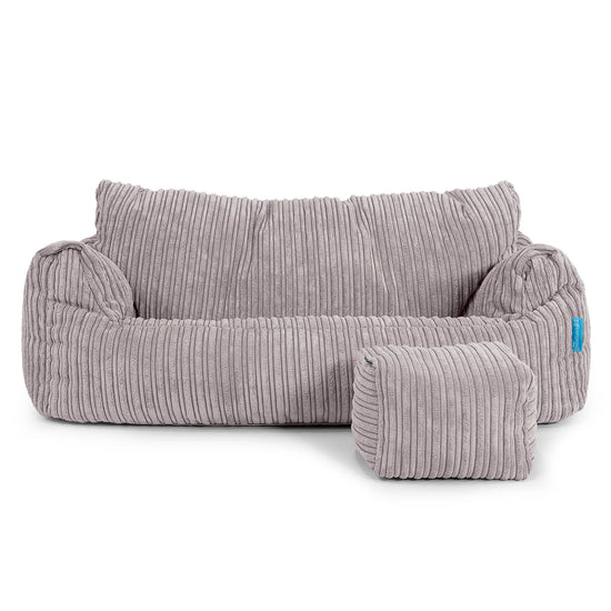 Sofa pufa Josephine dla dzieci 1-5 lat - Klasyczny sztruks Szarość delfina 02
