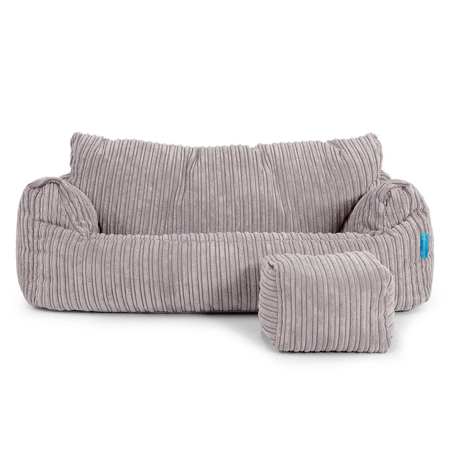 Sofa pufa Josephine dla dzieci 1-5 lat - Klasyczny sztruks Szarość delfina 02