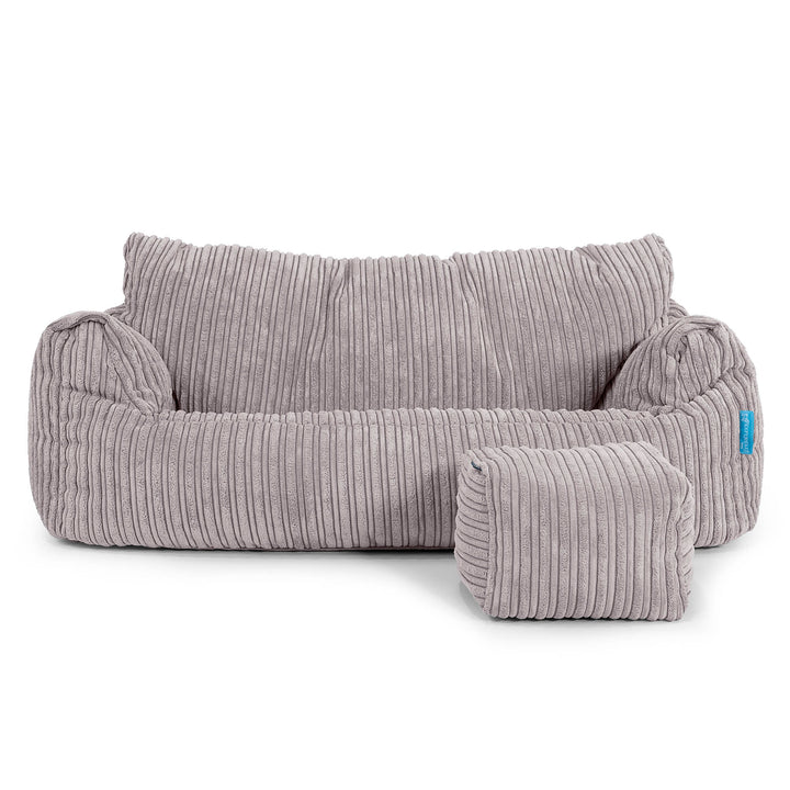 Sofa pufa Josephine dla dzieci 1-5 lat - Klasyczny sztruks Szarość delfina 02