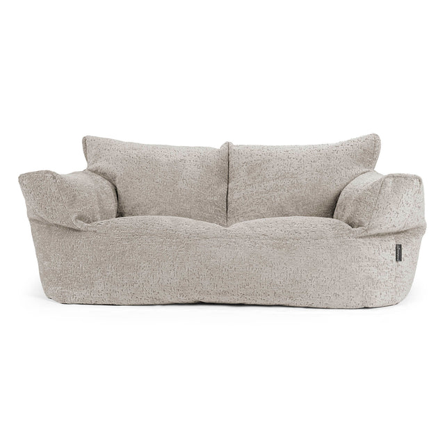 Sofa pufa Josephine - Luksusowa Szenila Szarość 01