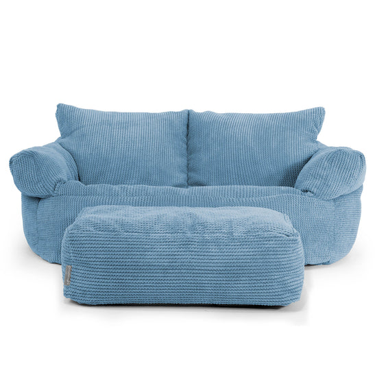 Sofa pufa Josephine - Pom Pom Błękit królewski 02