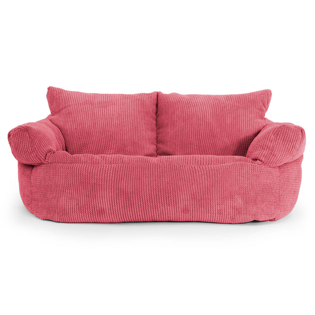 Sofa pufa Josephine - Pom Pom Czerwony pastelowy 01
