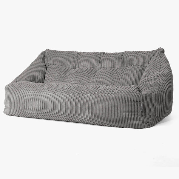 Sofa pufa Maya - Klasyczny sztruks Grafit szarość 01