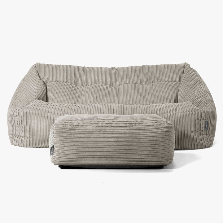 Sofa pufa Maya - Klasyczny sztruks Mysi 02