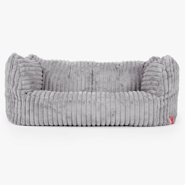 Sofa pufa Ruben - Sztruks ultra plusz Szarość 01