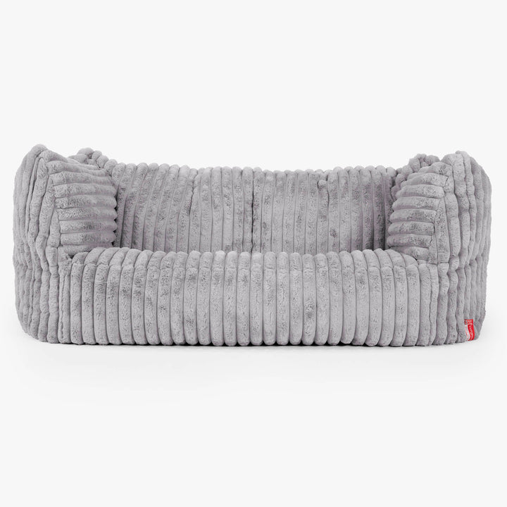 Sofa pufa Ruben - Sztruks ultra plusz Szarość 01