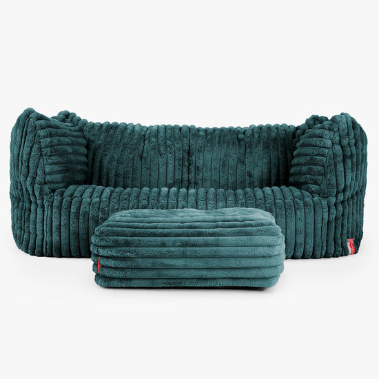 Sofa pufa Ruben - Sztruks ultra plusz Turkus 02