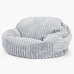 Sofa pufa Sabine - Sztruks ultra plusz Kacze jajo niebieskie