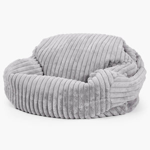 Sofa pufa Sabine - Sztruks ultra plusz Szarość