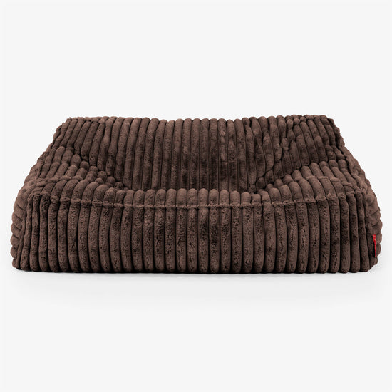 Sofa pufa Sloucher - Sztruks ultra plusz Sobolowy 02