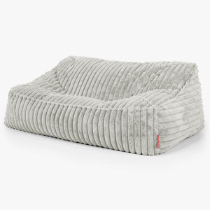 Sofa pufa Sloucher - Sztruks ultra plusz Szałwiowy zielony