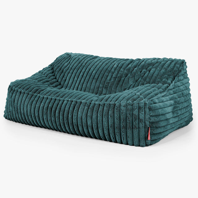 Sofa pufa Sloucher - Sztruks ultra plusz Turkus 01
