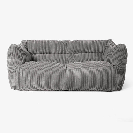 Sofa pufa Victor - Klasyczny sztruks Grafit szarość 01