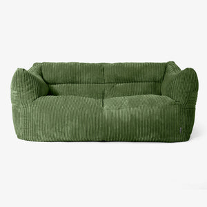Sofa pufa Victor - Klasyczny sztruks Leśna zieleń