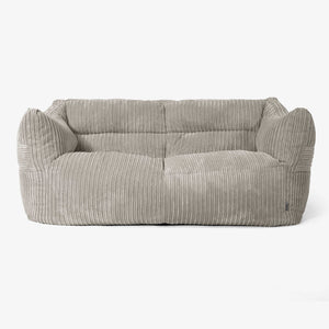 Sofa pufa Victor - Klasyczny sztruks Mysi