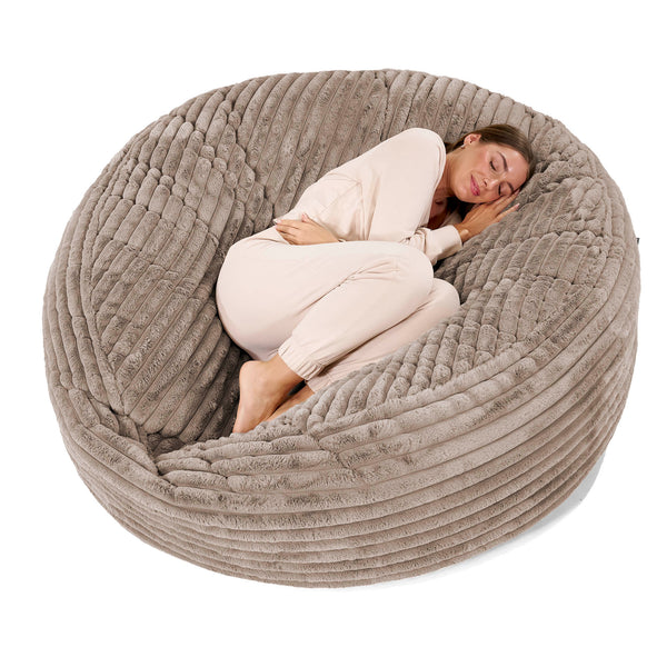 Sofa pufa XXL Mega Mammoth - Sztruks ultra plusz Mysi