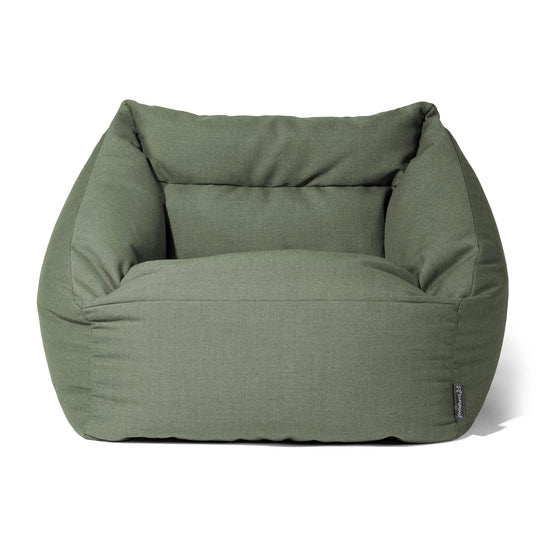 Pufa fotel Maya - Sunbrella Oliwka 02