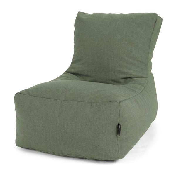 Pufa leżanka ogrodowa - Sunbrella Oliwka 01