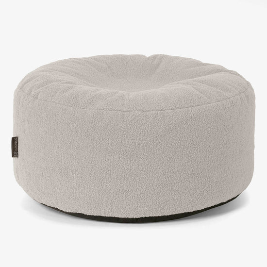 Pufa okrągła duża - Boucle Kość słoniowa 01