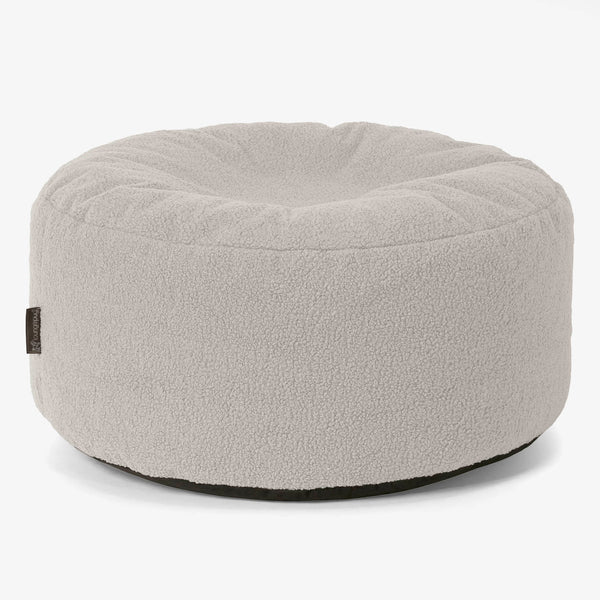 Pufa okrągła duża - Boucle Kość słoniowa 01