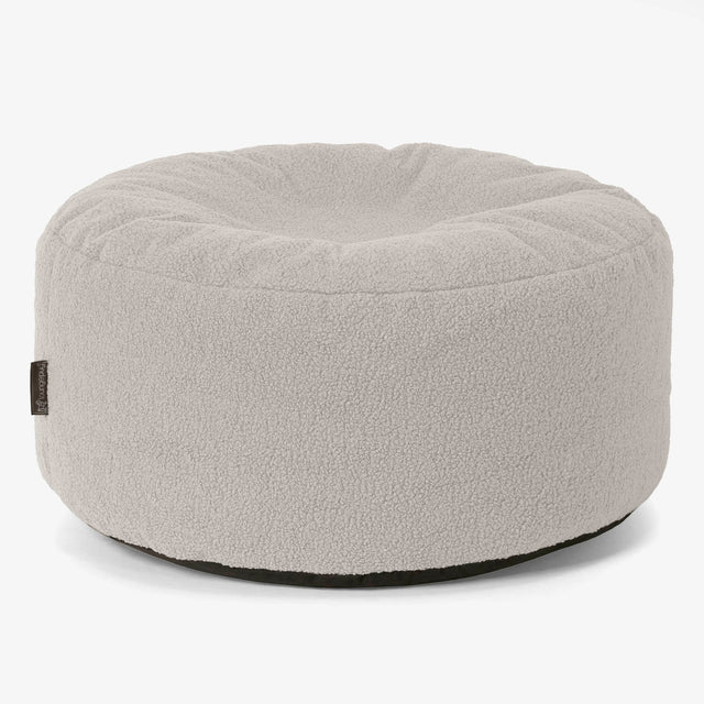 Pufa okrągła duża - Boucle Kość słoniowa 01