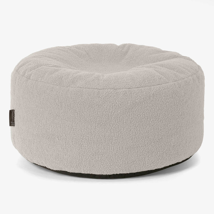 Pufa okrągła duża - Boucle Kość słoniowa 01