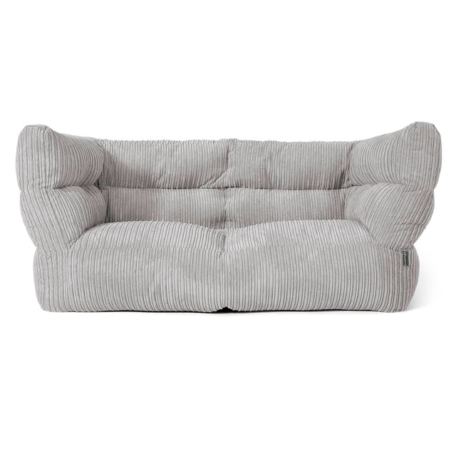 Sofa 2-osobowa pufa Louis - Klasyczny sztruks Szarość delfina 01