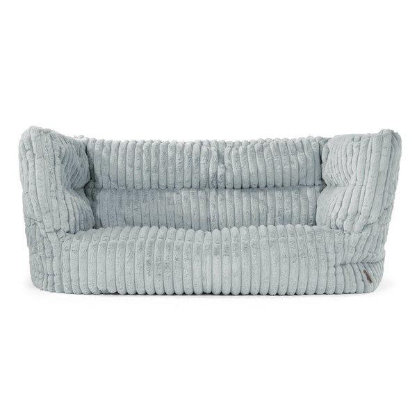 Sofa 2-osobowa pufa Louis - Sztruks ultra plusz Kacze jajo niebieskie 01