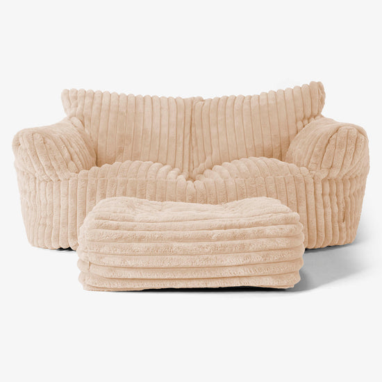 Sofa pufa Josephine - Sztruks ultra plusz Brzoskwinia 02