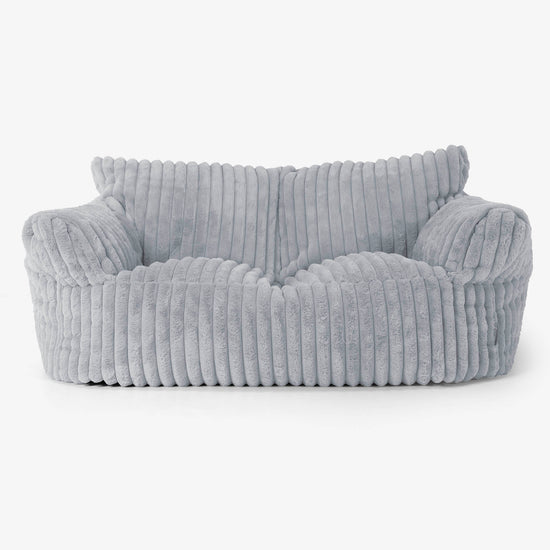 Sofa pufa Josephine - Sztruks ultra plusz Kacze jajo niebieskie 01