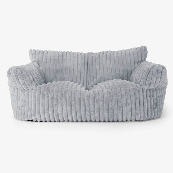 Sofa pufa Josephine - Sztruks ultra plusz Kacze jajo niebieskie 01