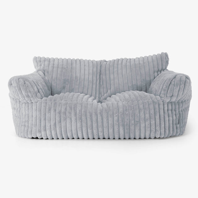 Sofa pufa Josephine - Sztruks ultra plusz Kacze jajo niebieskie 01