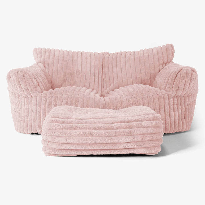 Sofa pufa Josephine - Sztruks ultra plusz Łosoś 02
