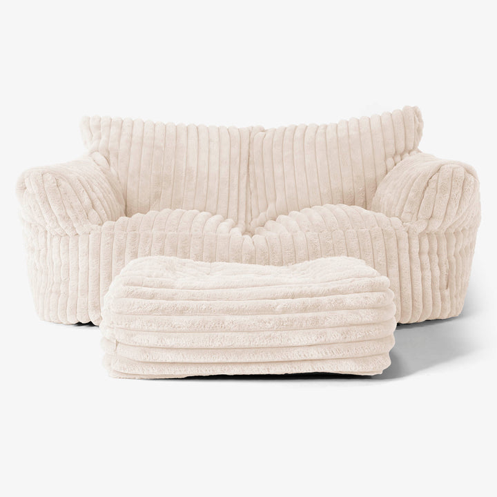 Sofa pufa Josephine - Sztruks ultra plusz Śmietanka 02