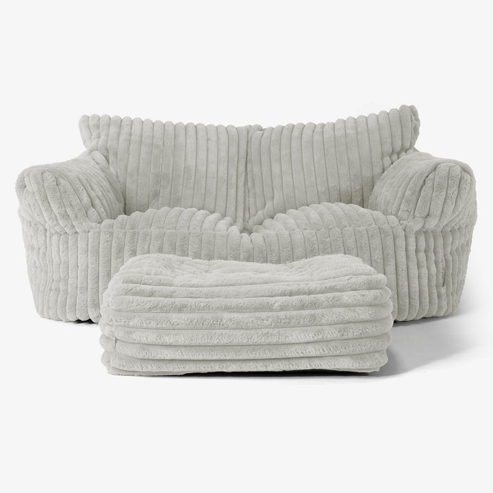 Sofa pufa Josephine - Sztruks ultra plusz Szałwiowy zielony 02