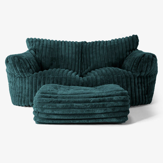 Sofa pufa Josephine - Sztruks ultra plusz Turkus 02