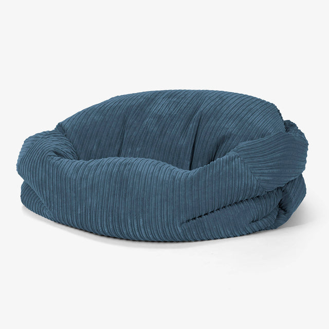 Sofa pufa Sabine - Klasyczny sztruks Granat 01