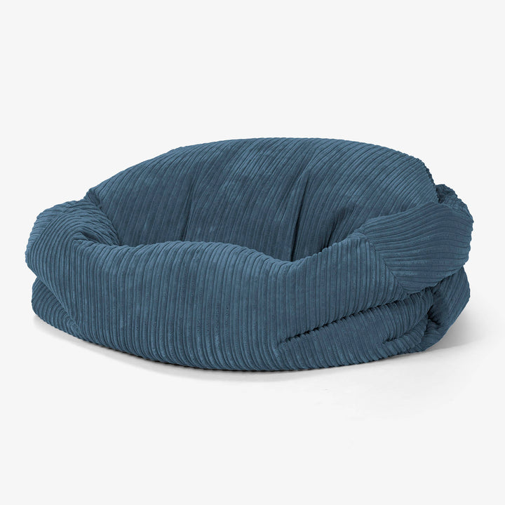 Sofa pufa Sabine - Klasyczny sztruks Granat 01