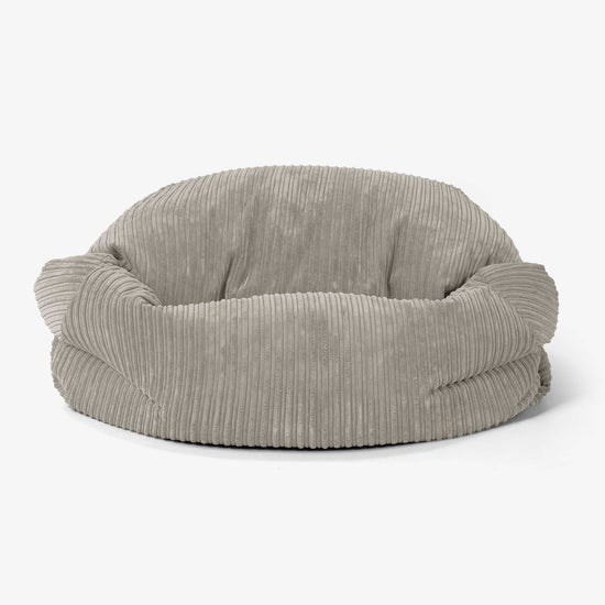 Sofa pufa Sabine - Klasyczny sztruks Mysi 02