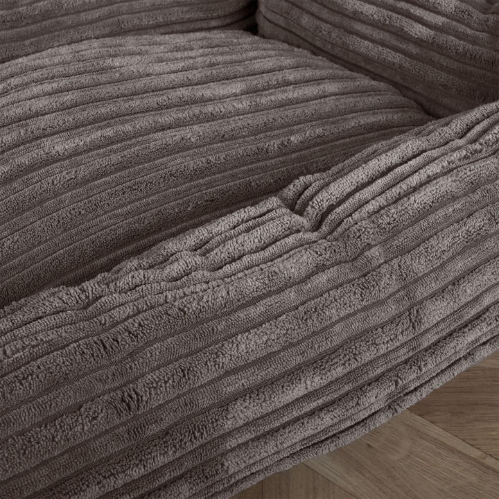 Piankowe legowisko dla psów Nest Ortopedyczna Memory - Klasyczny sztruks Grafit szarość 05