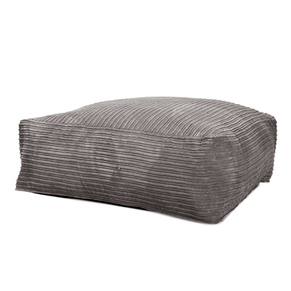 Pufa piankowa otomana CloudSac 250 - Klasyczny sztruks Grafit szarość 01