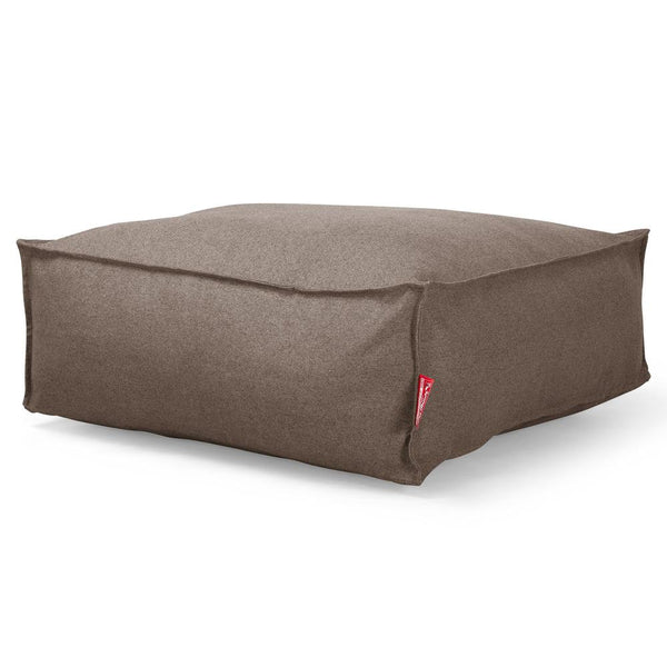Pufa piankowa otomana CloudSac 250 - Wełna Interalli Herbatnik 01