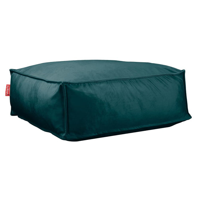 Pufa piankowa otomana CloudSac 250 - Aksamit Turkus 01